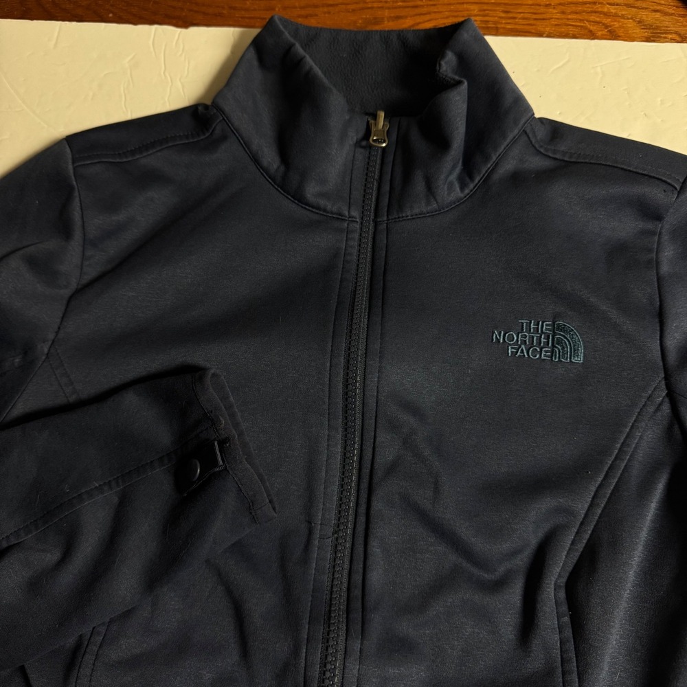The North Face Womens Navy Blue Fleece‎ Lined Full Zip Jacket Small S
